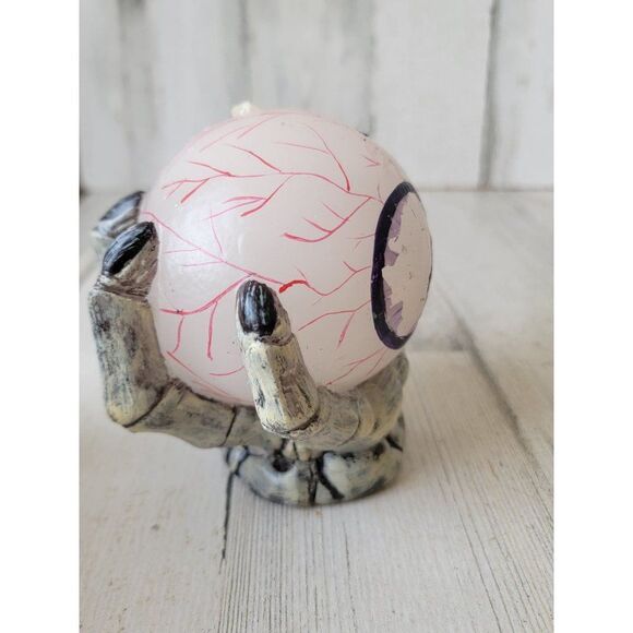 Halloween spooky eyeball candle witch hand skeleton prop decor - Picture 4 of 14